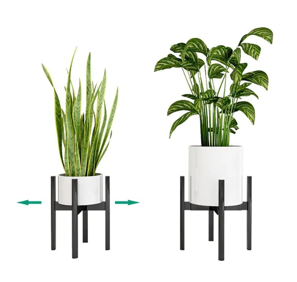 他の材料で作られた花のスタンドよりも竹の植物スタンドの利点は何ですか？